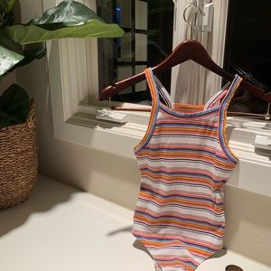 stripped body suit